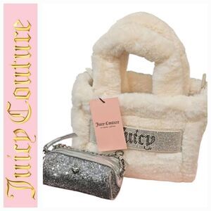 Juicy Couture Angel Mini Tote & Barrel Coin Purse Set